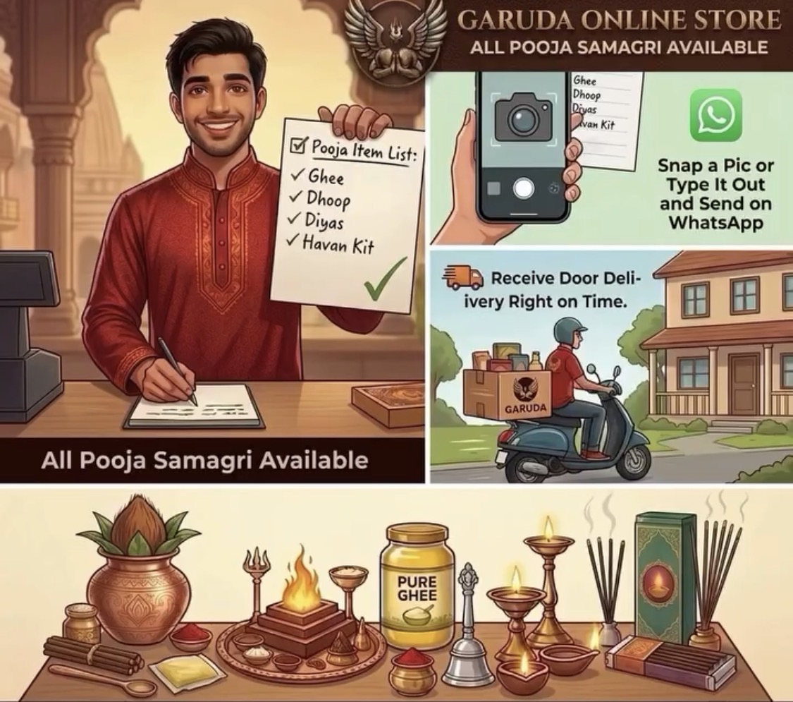 Send Your Pooja List on WhatsApp